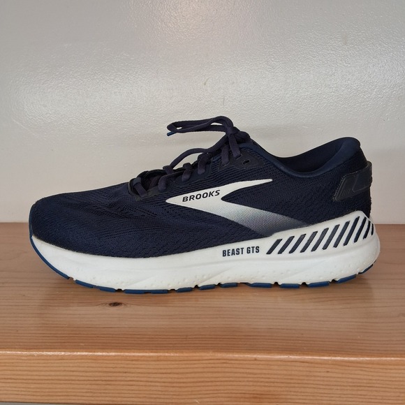 Brooks Beast GTS 24 Men's Running Shoes Sneakers Blue White 9.5 4E Extra Wide - Picture 4 of 15